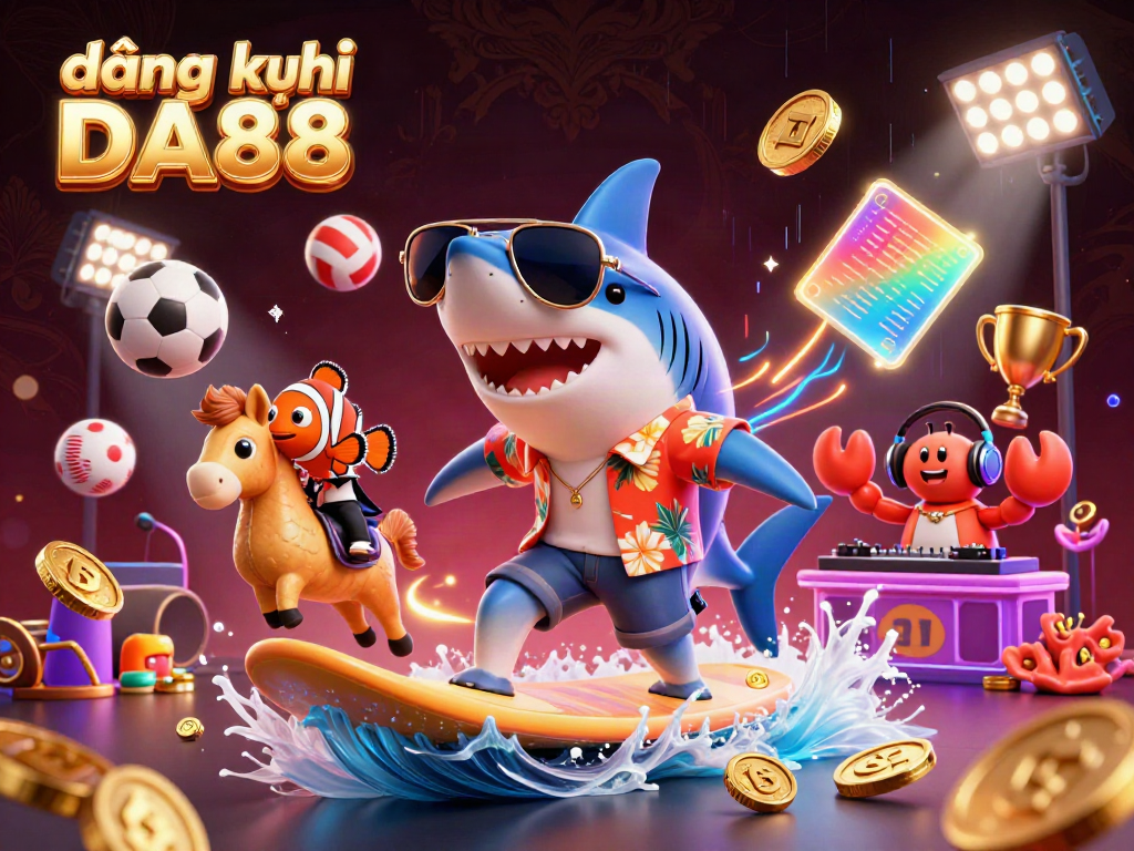 Engage in exciting gaming adventures with đăng ký DA88 amid vibrant casino elements.