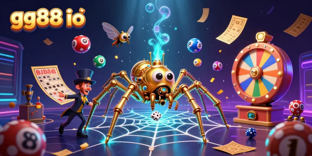 Engage in thrilling gameplay experiences at gg88 io with vibrant casino elements and a whimsical steampunk theme.