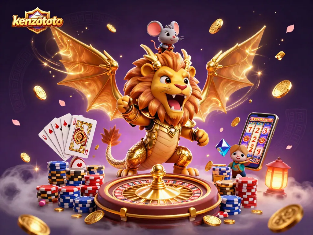 Experience thrilling gameplay at kenzototo with vibrant casino elements and enchanting 3D graphics.