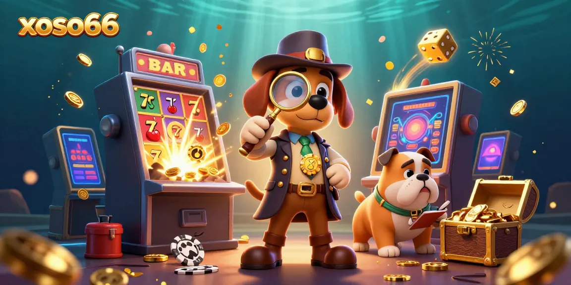 Join the action with xoso66 as the detective duo uncovers casino treasures amidst animated gaming elements.