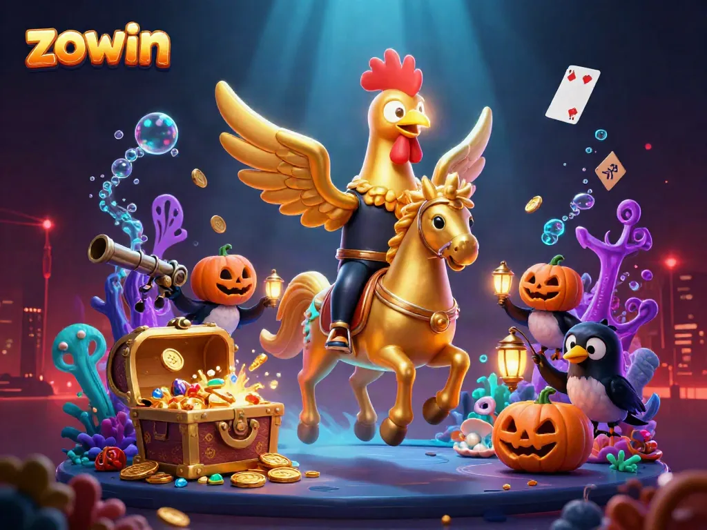 Experience high-stakes excitement at Zowin casino with engaging games and vibrant characters.