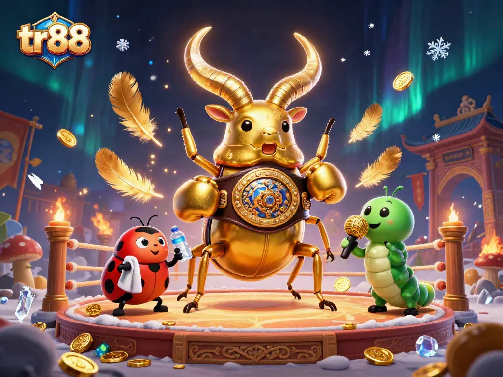 Experience the thrilling action of tr88 with dynamic characters and lively casino elements in this vibrant illustration.