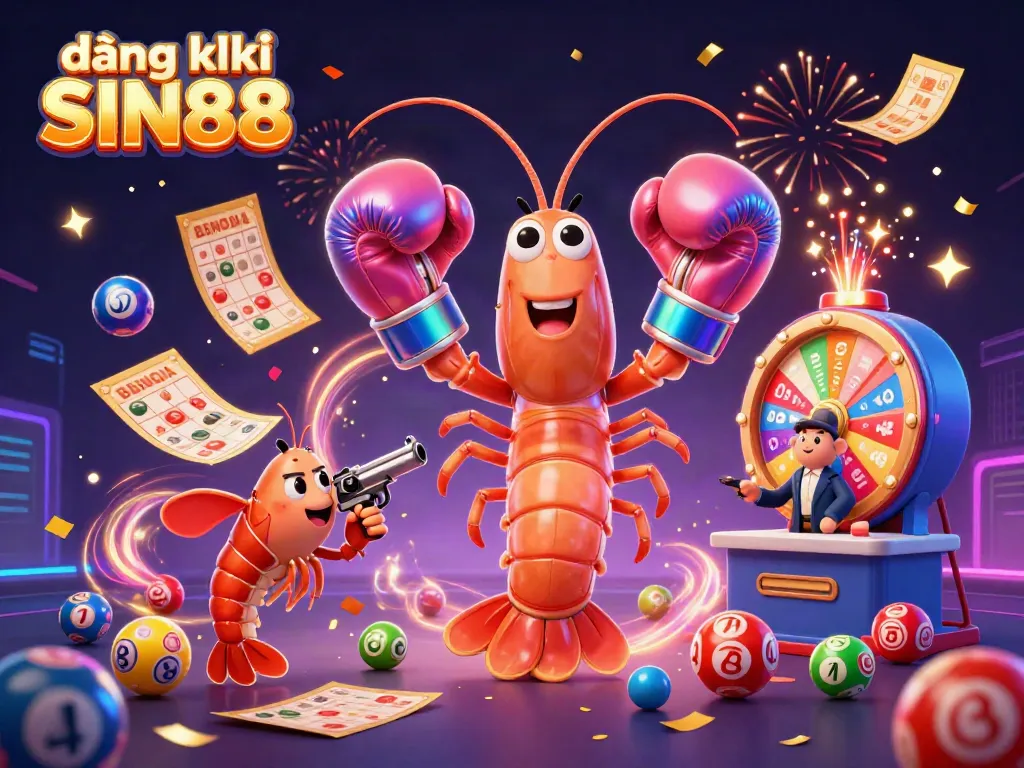 Engaging illustration for đăng ký SIN88 showcasing casino excitement with gaming elements.