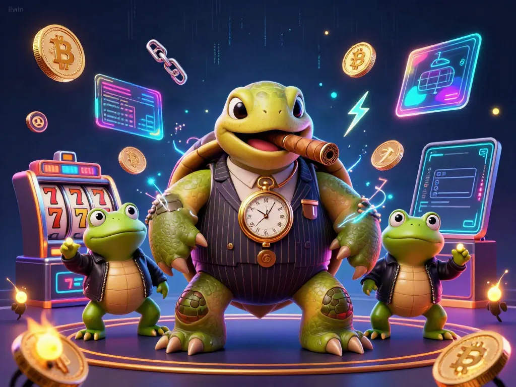 Experience excitement with llwin's vibrant 3D casino illustration featuring dynamic characters and games.