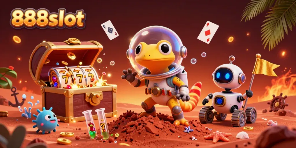 Experience thrilling games at 888slot with a vibrant casino adventure on Mars.