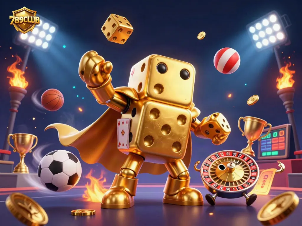 Engage with thrilling gameplay at 789CLUB with dynamic 3D characters and gambling excitement in the scene.