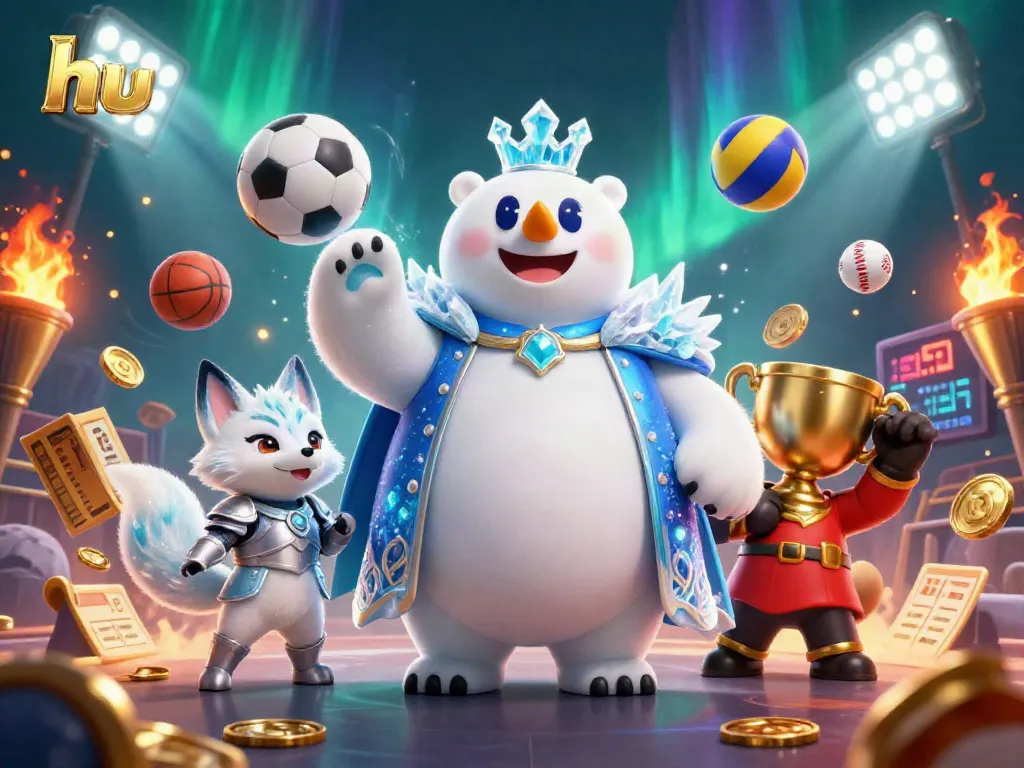 Experience thrilling betting at hu with dynamic casino elements and engaging characters in a vibrant 3D scene.
