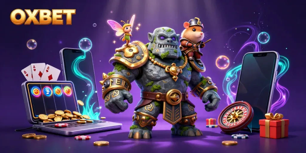 Experience the thrill of OXBET with magical characters, vibrant games, and casino excitement.