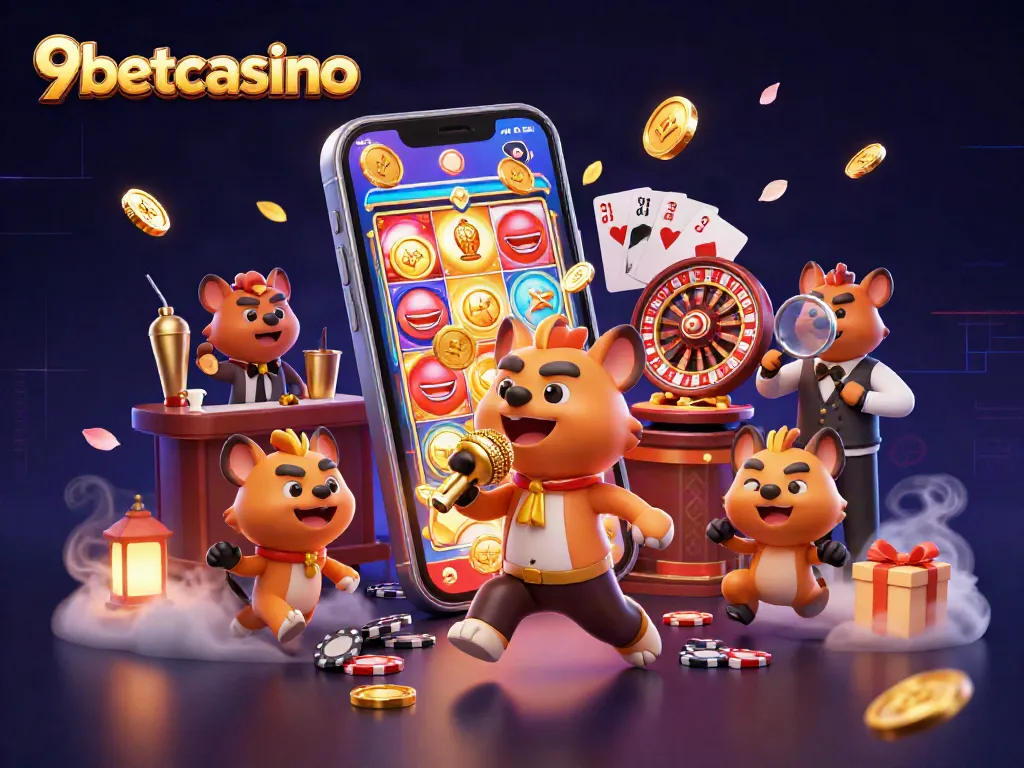 Experience the thrill at 9betcasino with engaging games, vibrant characters, and a lively atmosphere.